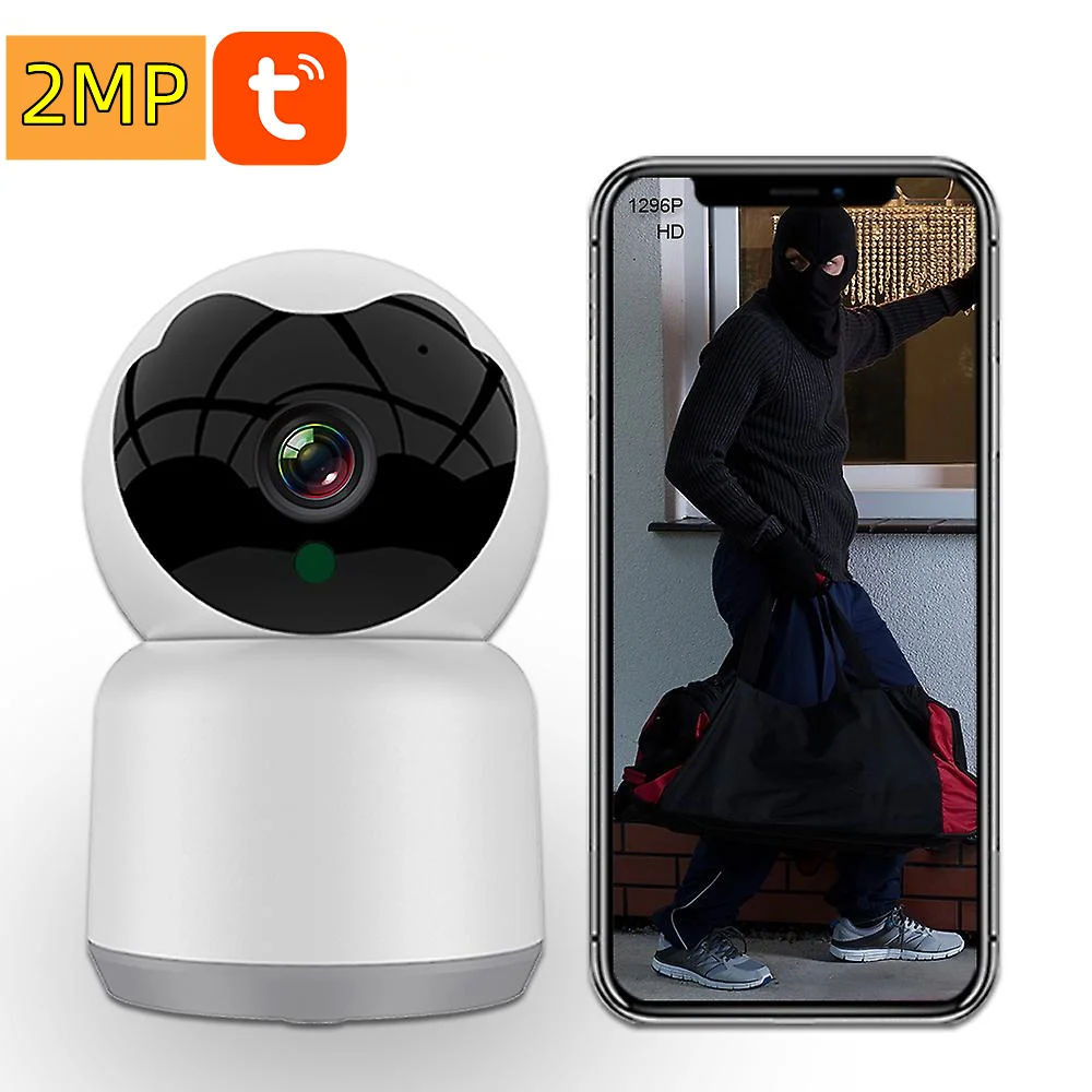 

2MP TUYA IP Camera 1080P HD IR Night Vision Two-Way Voice CCTV Home Video Surveillance Smart Life WiFi Wireless Baby Monitor