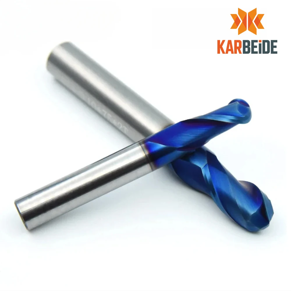 

Готовый запас! Твердосплавная 2-зубая сферическая концевая фреза HRC65 с нанопокрытием, размер R6x24xD12x150L