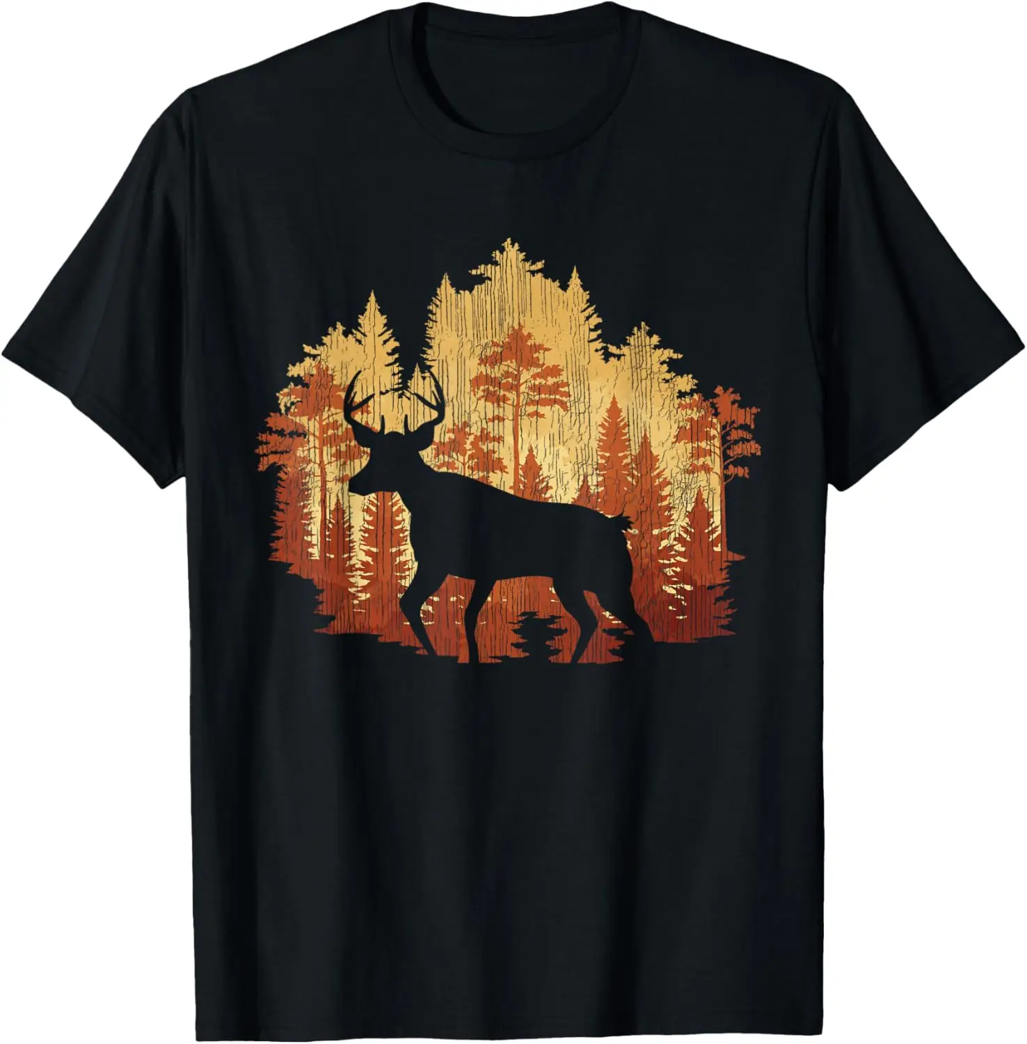 

Nature Trees Wildlife Forest Animal Lover Outdoor Deer T-Shirt