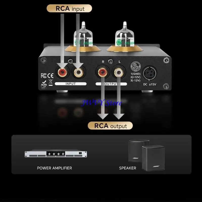 573A VE200 VANUM أنبوب preamp مكبر للصوت لضبط صوت ثلاثية