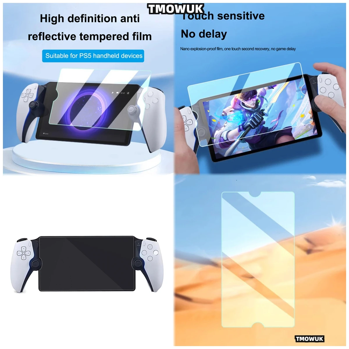 

Shockproof Tempered Glass For Sony PlayStation Portable PS5 Bubble-Free Handheld Game Accessories