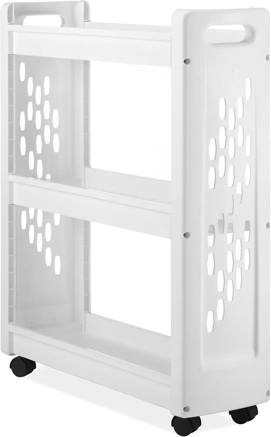 

3-Tier Rolling Laundry Cart with Compact Design for Home Storage - 8.5x26x31 Inches