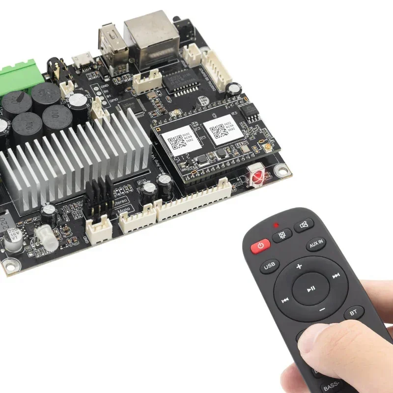 Up2Stream Amp V4 Wireless Audio Amplifier Board 50W*2 Sound Amplifier Multiroom Wireless Streaming Stereo DAC Decod Audio Receiv