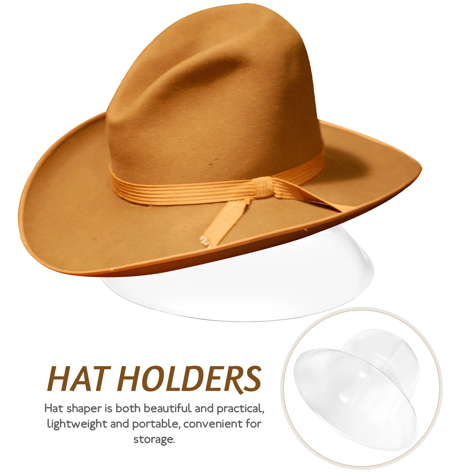 

10Pcs PVC Holder Insert St Transparent Hat Holder Lightweight Bucket Cap Rack Accessories Support Display