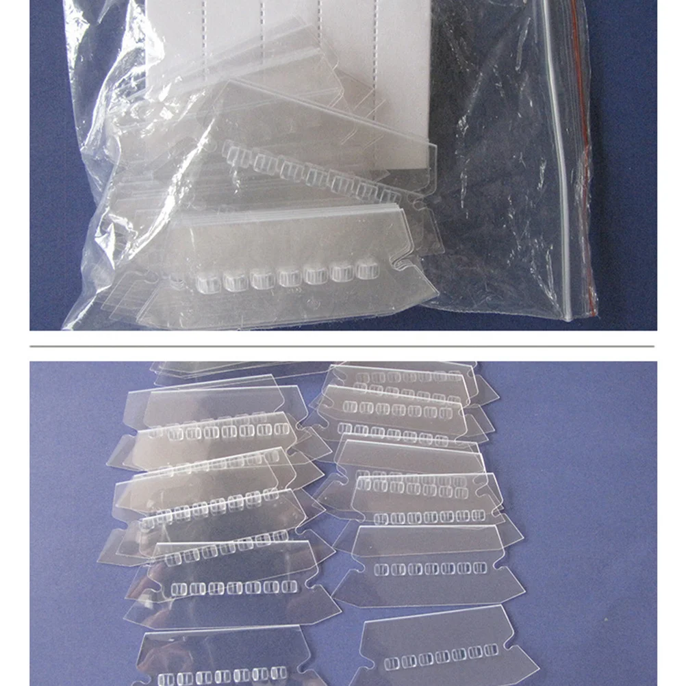 120pcs Folder Tabs Plastic File Labels Hanging Folder Inserts For Office Organization Quick Identification Filing System