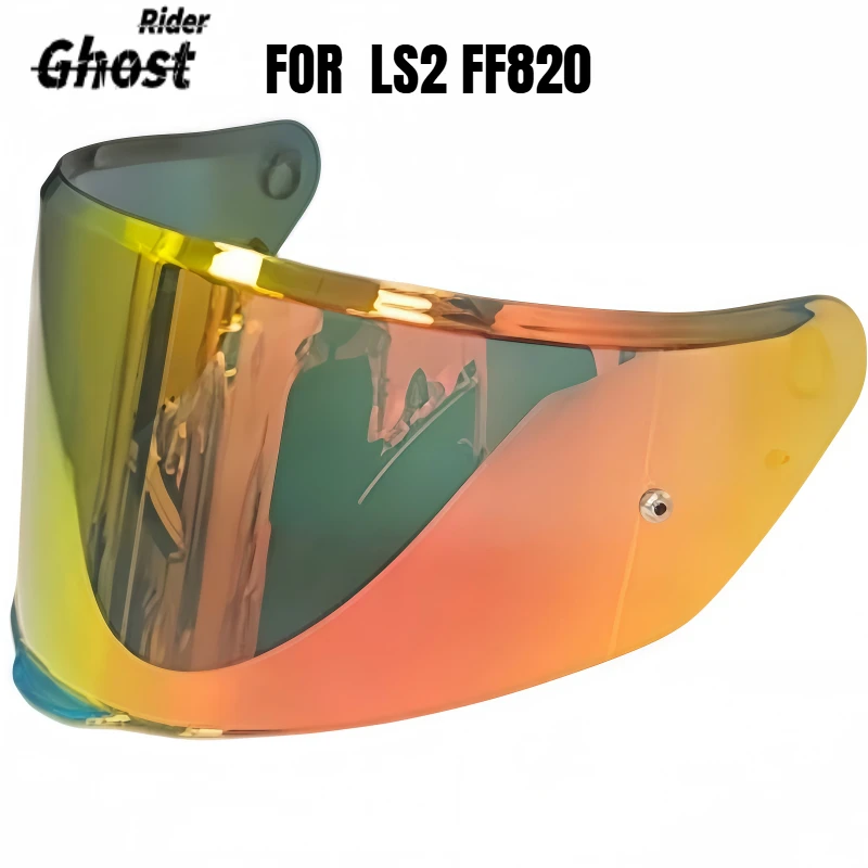 Hot FF820 Helmet Lens Visor for LS2 FF820 RAPID III Helmet Replacement light tea color Helmet Visors Anti-fog Sticker Accessorie