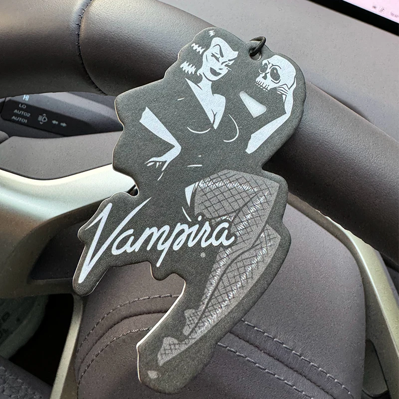 Horror and Weird Smells (Vampire Skull Poster) Special Edition Cologne (4711 Special Edition Classic for Both Men and Women) Car Air Freshener |   Rearview Mirror Hanger & Dual-Purpose Air Vent Clip |   Natural Material Aromatherapy Tablets |   Long-Lasting Fragrance for 90 Days |   Alcohol-Free |   Not Afraid of the Sun Exposure |   Designed Specifically for Odor Removal in Cars, Closets, and Bathrooms. |   Cartoon Animation Graphics |   Unisex |