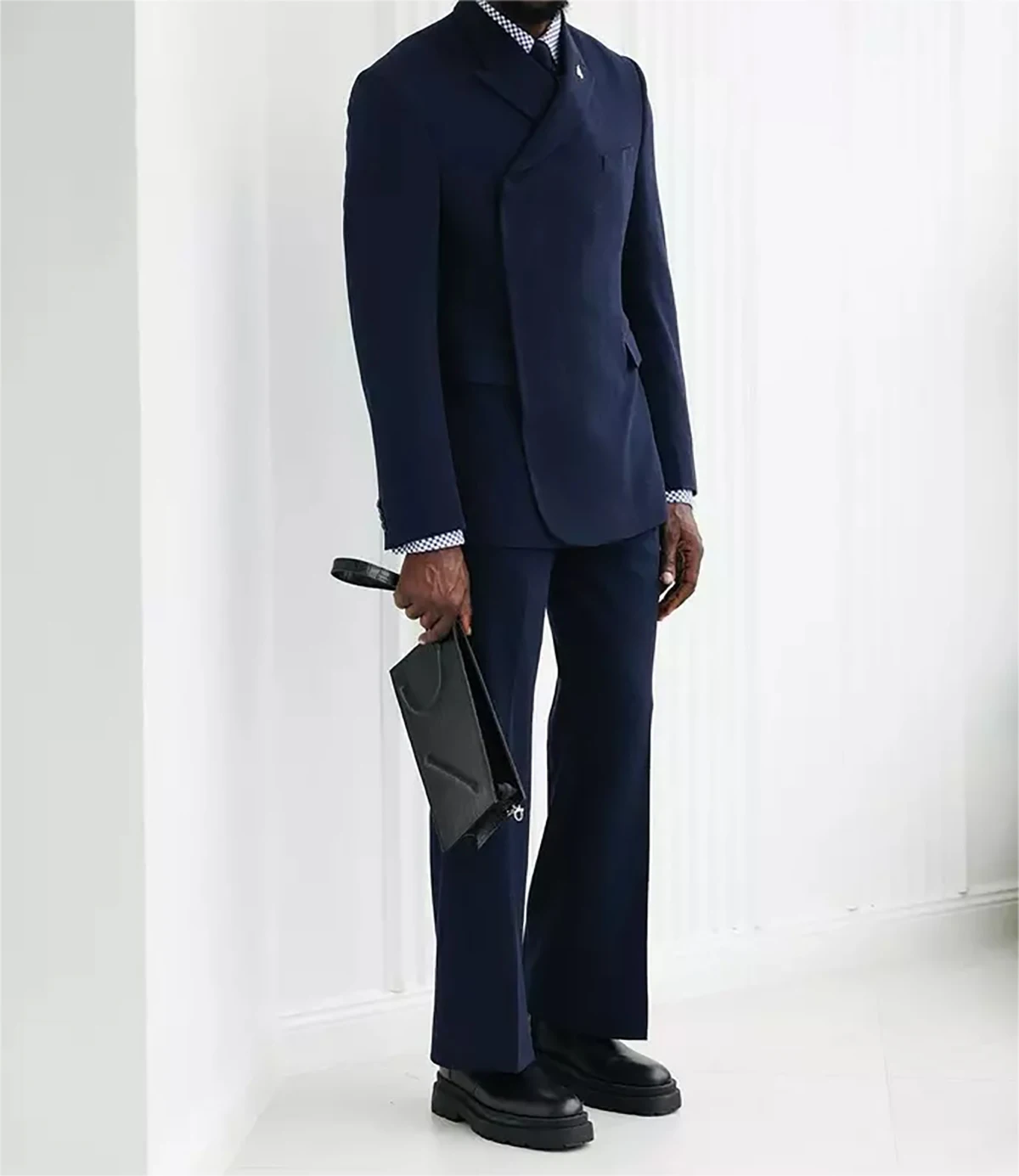 Aangepaste Maat 2 Stuks (Blazer Broek) Mannen Pakken Blauwe Bruidegom Sets High-End Groomsman Piek Revers Formele Business