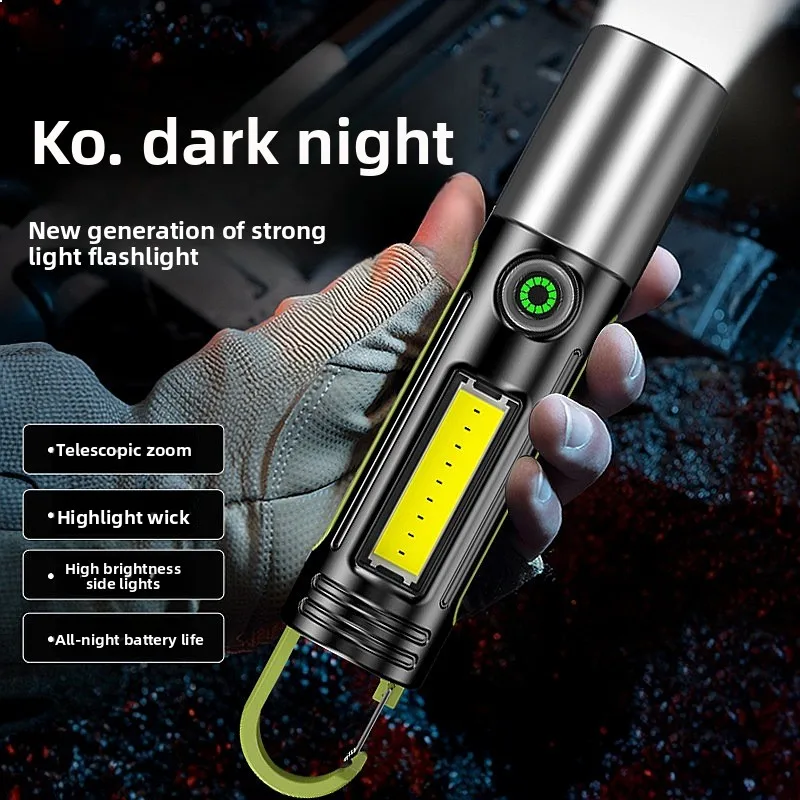 Rechargeable Super Bright LED Flashlight High Lumen Long Range Outdoor Camping Light Portable
