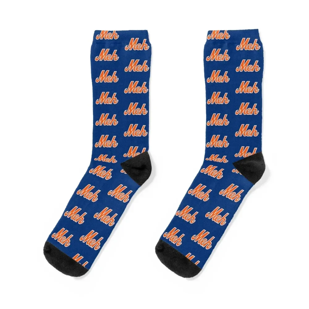 

NY Meh - Blue Socks Lots retro Socks For Men Women's