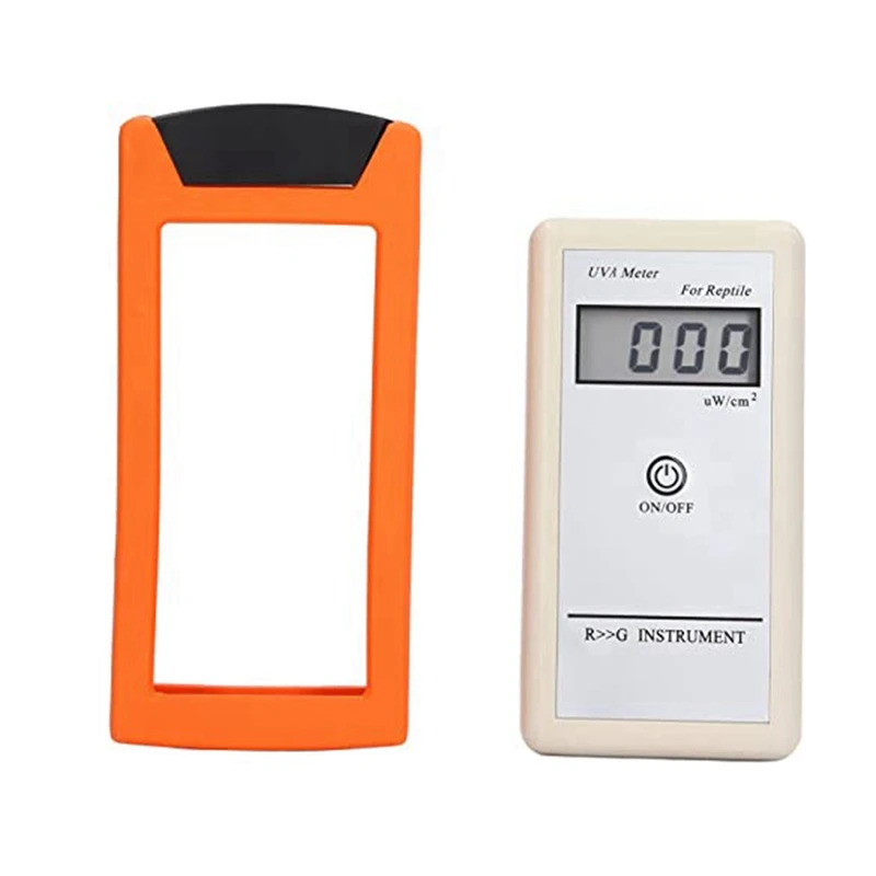 Portable UVA Meter, Silica Gel Material 0‑1999 Μw/Cm² 3.5-Bit LCD UVA Solar Lamp Tester For Reptile