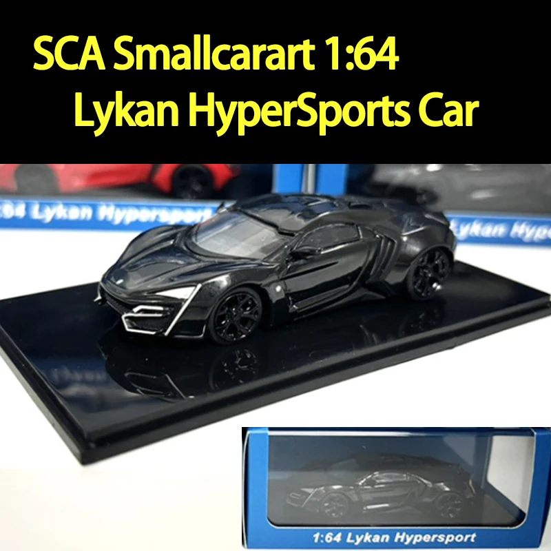 SCA Smallcarart 1:64 Scale Lykan HyperSports Car Alloy Car Model Collection Display Toy Gifts Souvenirs