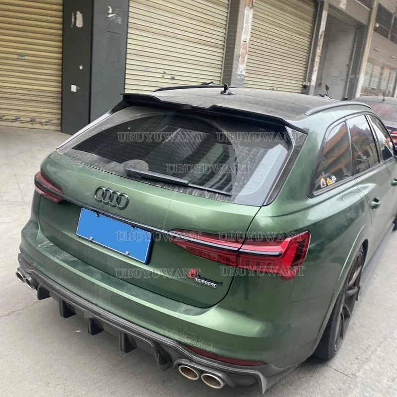 For NEW Audi A6 Avant C8  2019-2023 A6 Allroad Spoiler ABS Car Trunk Lip Wings Tail Spoiler A6 Accessories Dedicated Decoration