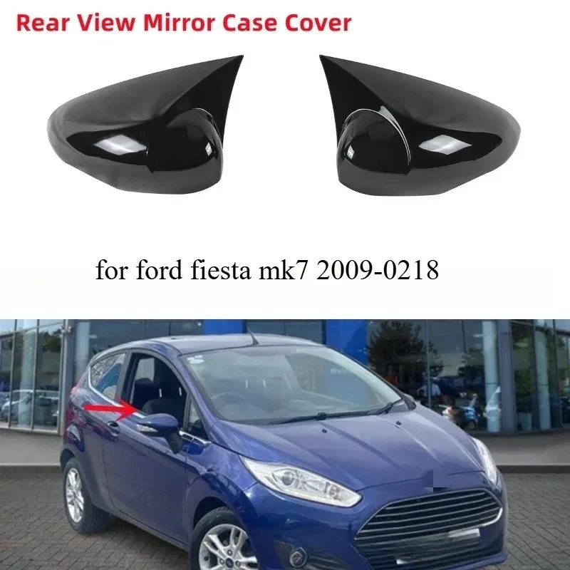 

New 2025 1 Pair of Gloss Black Car Door Side Mirror Caps Trim Strip Mirror Caps To Replace The MK7 Sedan