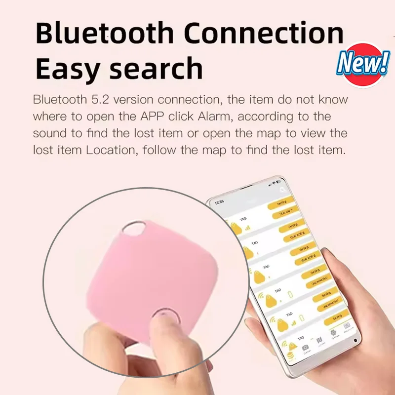2026 جهاز تعقب إنذار بلوتوث ذكي يعمل مع جهاز Find My APP لمكافحة الضياع لهاتف Iphone Tag استبدال محدد MFI تصنيف جديد ساخن