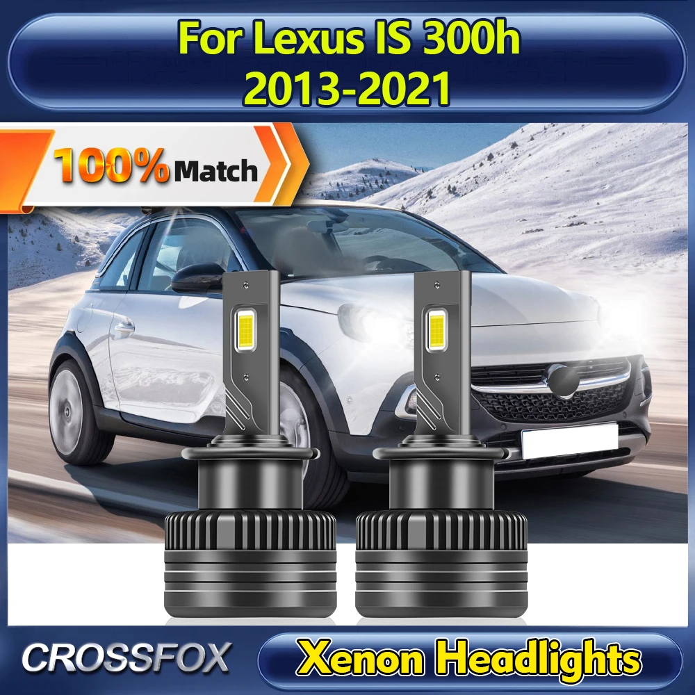 120W Canbus Car Lights 25000LM Super Bright HID Xenon Headlight 12V For Lexus IS 300h 2013-2015 2016 2017 2018 2019 2020 2021