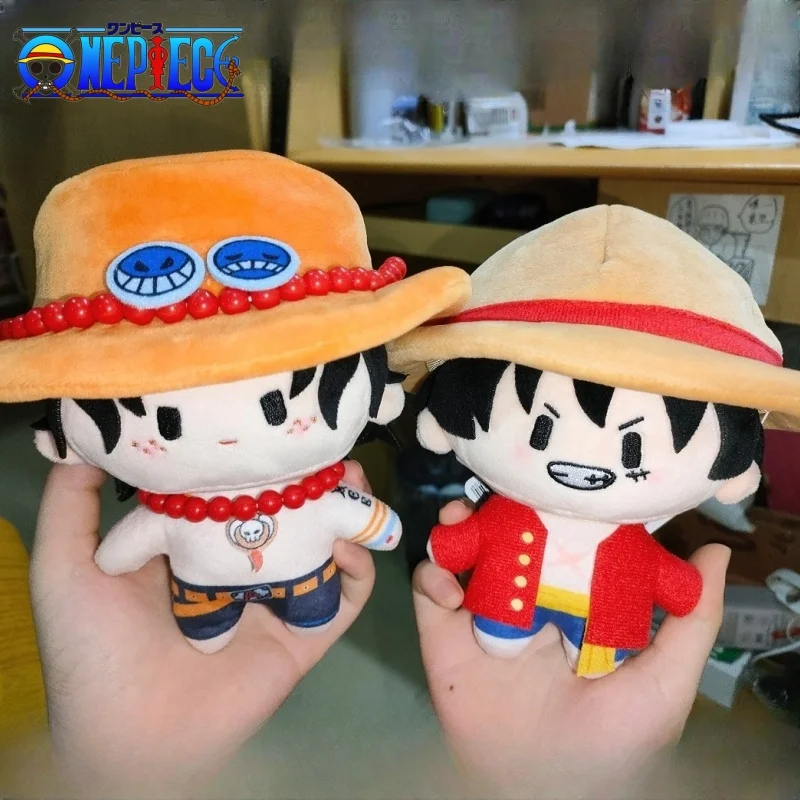 

Оригинальный цельный аниме-фигурка 2024, милый плюшевый плюшевый рюкзак Sauron Ace, соломенная шляпа, зонтик, подарок на день рождения