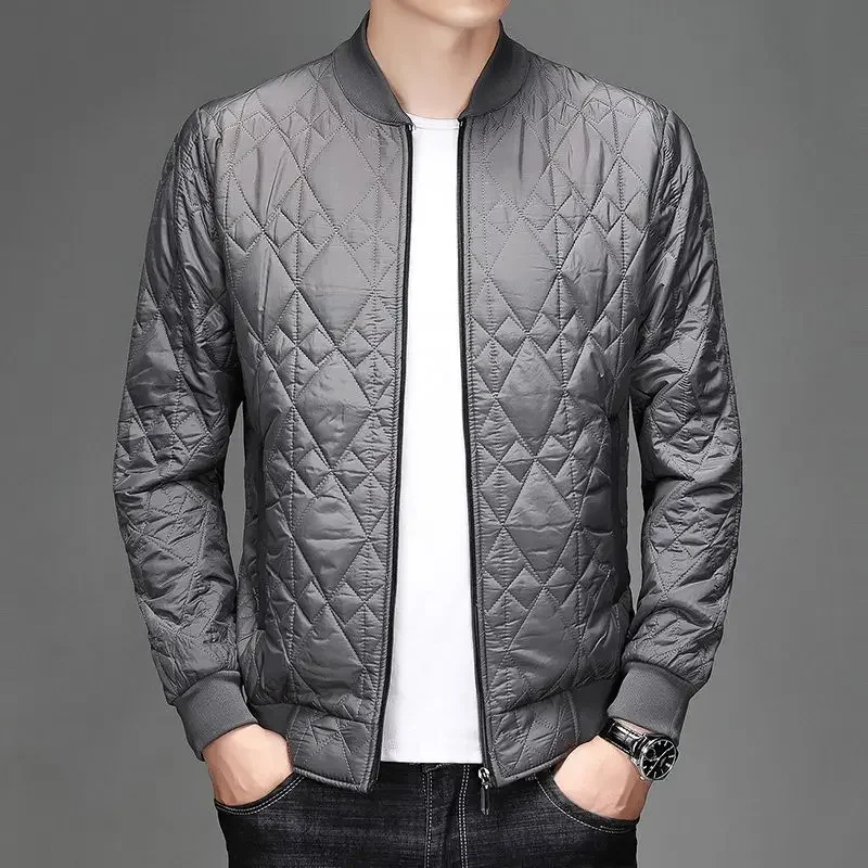 Chaqueta acolchada acolchada para hombre, abrigo negro de invierno para hombre, tendencia 20224, ofertas informales Joker, trabajo, relleno de lujo, entrega rápida, elegante y cálido