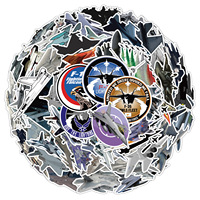 50PCS Fighter Graffiti Sticker Suitcase Water Cup Computer Decoration Creative Waterproof Cartoon Wholesale