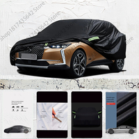 For DS4 fit Outdoor Protection Full Car Covers Snow Cover Sunshade Waterproof Dustproof Exterior Car cover Black