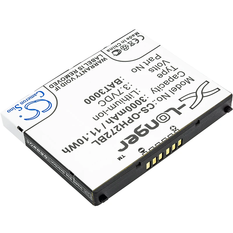 Cameron Sino 3.7V 3000mAh Barcode Scanner Battery T65114B00028, BAT3000 for Opticon H-27, H-27 1D, H-27 2D