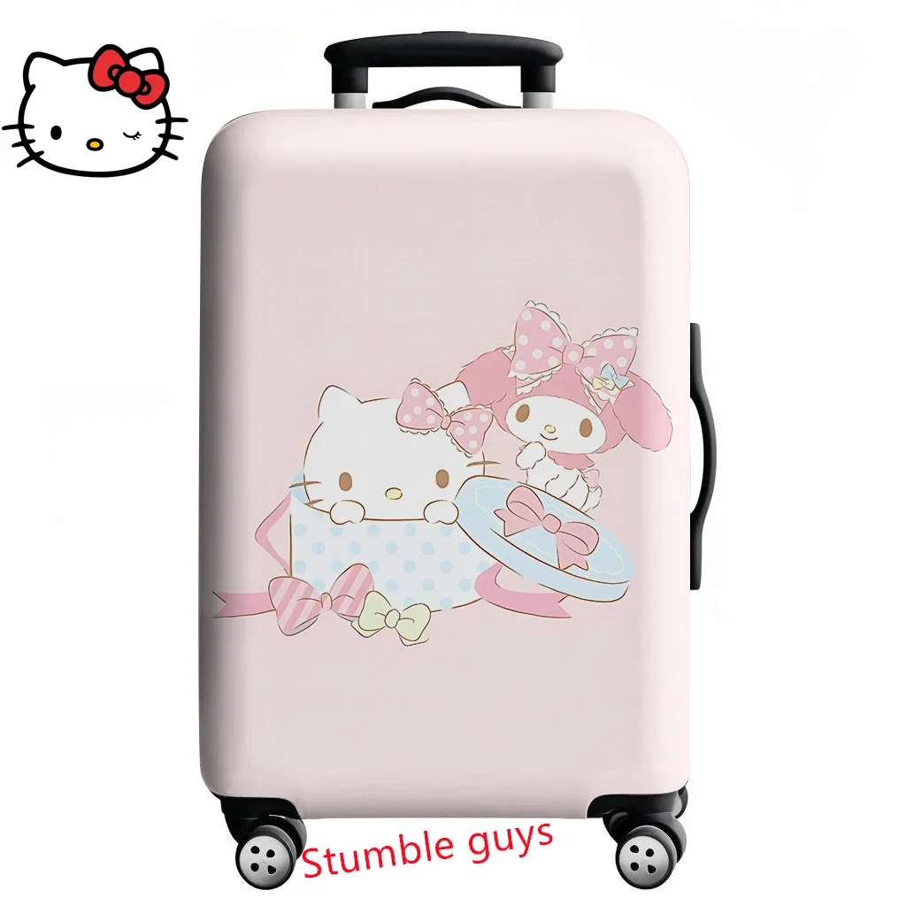 

Kawaii Hello Kitty Suitcase Protector Cover Fits 18-32 Inch Travel Bags Anime Design