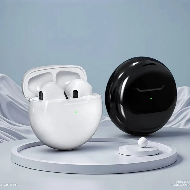 TWS Earphone Bluetooth Headphones with Mic 9D Stereo Pro 6 Earbuds Wireless Bluetooth Headset apply to smartphones