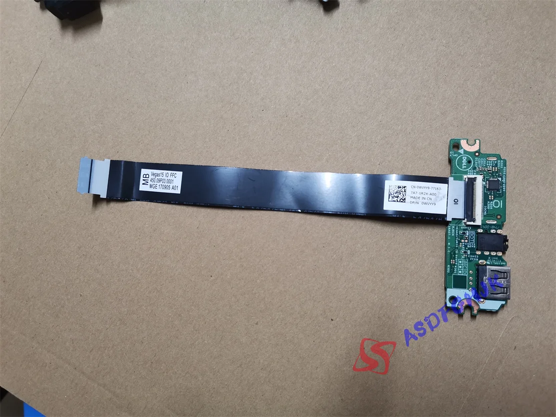 Original Used CN-0WVYY9 0WVYY9 WVYY9 Cable For Dell Vostro 3468 3467 3478 3578 3568 Input Output IO USB Audio Card Reader