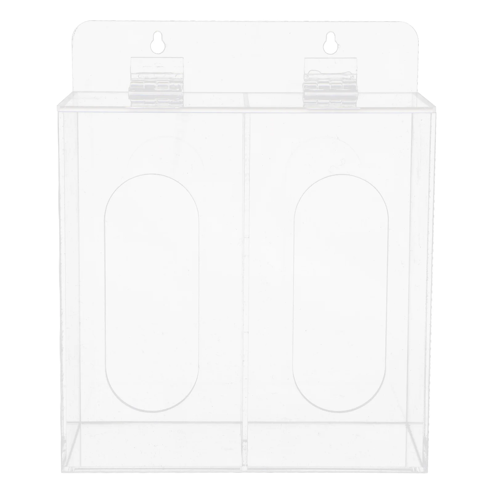 

Acrylic Mask Dispenser Clear Storage Wall Mounted Case for Disposable Masks Large Capacity Protective Holder Bath Rack