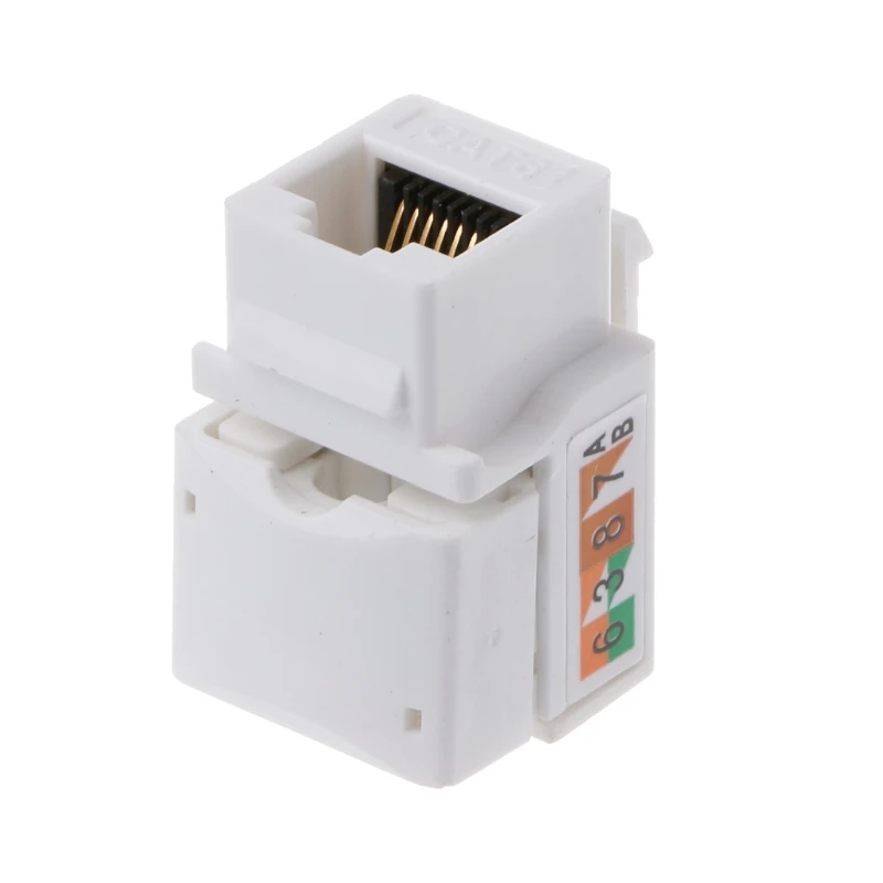 CAT6 Keystone 6 UTP Module RJ45 Connector Information Socket Computer Outlet Cable Adapter AMP Dropshipping