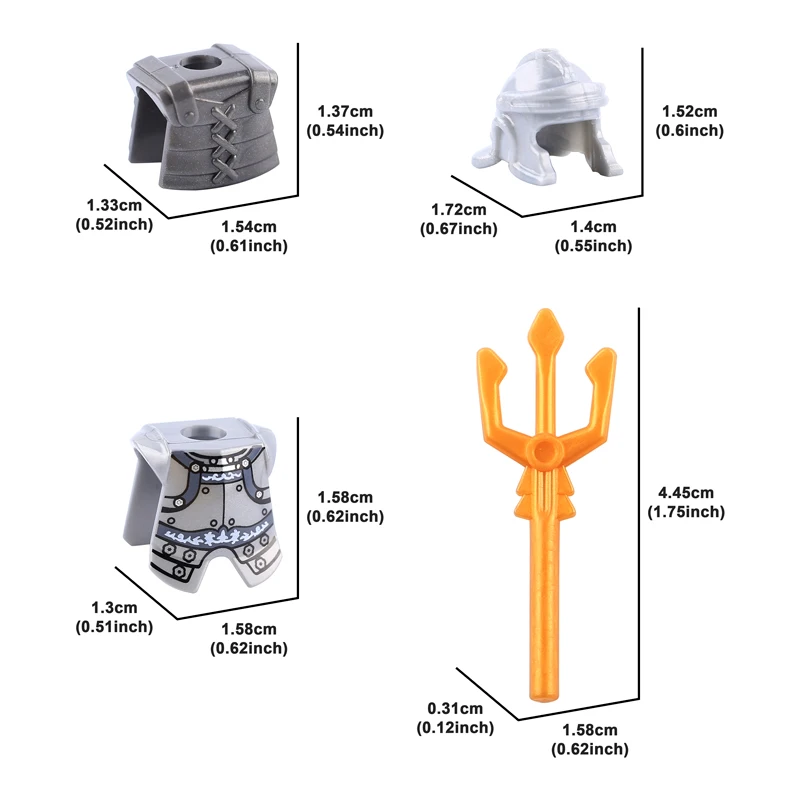 Medieval Military Knights Wofl Shields Building Blocks Middle Age Soldiers Weapons Accessories Armor Bricks Toys Kids Gift