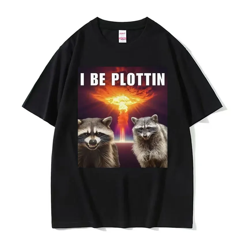 My Pain Is Chronic But This Ass Is Iconic Tee Shirt Funny Raccoon Meme T Shirt Men's Women's Vintage Kawaii Couples T-shirt Tops