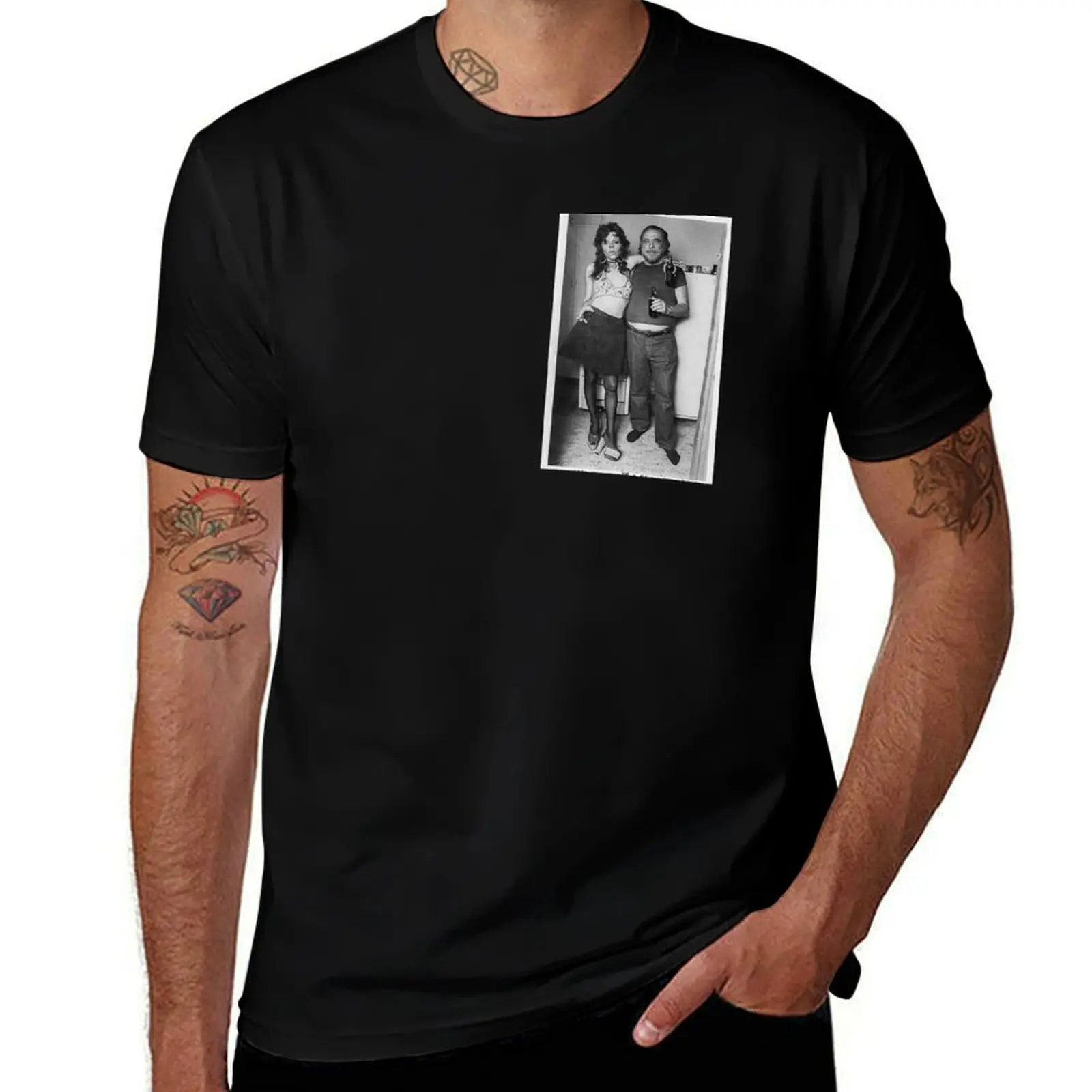 Bukowski & friend T-Shirt t shirts with prints T-Shirt