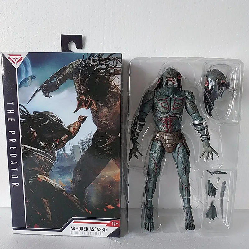 NECA Fugitive Predator Figure Original NECA The Predator Armored Assassin Action Figure Collectible Model Toys Dolls Gift