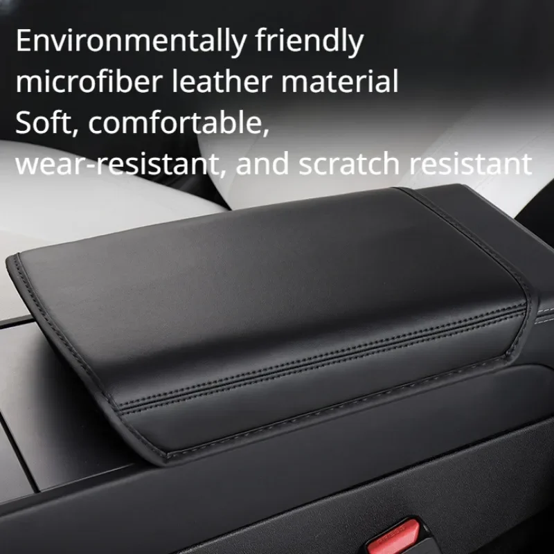 

For Tesla Model 3 Highland 2024 Soft Case Car Center Console Arm Rest Lid Auto Central Armrest Box Pad Cover Accessories Mat