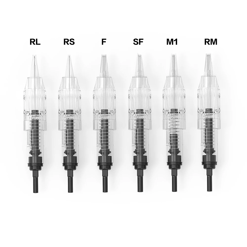 

Biomaser 50PCS Cartridge Needle 1RL 0.25/0.30mm Cartridge Needles Tattoo Permanent Makeup Electric Needles Tips For Eyebrow