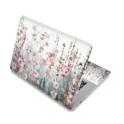 Laptop Skin, 10 12 13 14 15 17 inch Laptop Art Decal Dustproof Waterproof Reusable 1 Big with 2 Small Wrist, Flowers Plants