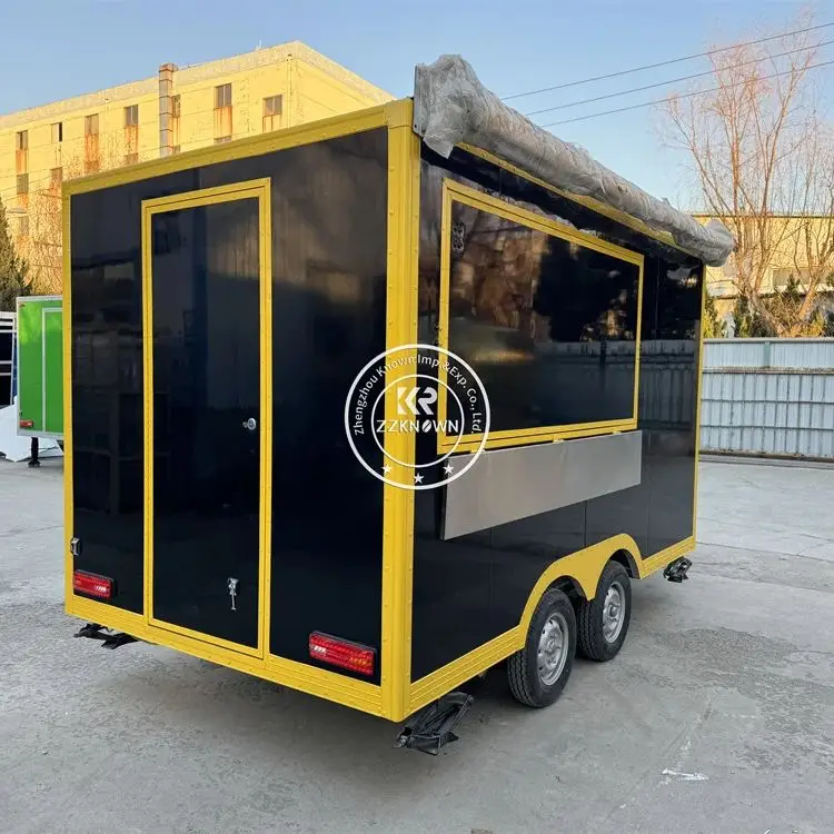 Caminhão de comida para venda na rua reboques de concessão de alimentos personalizados para venda com equipamento completo