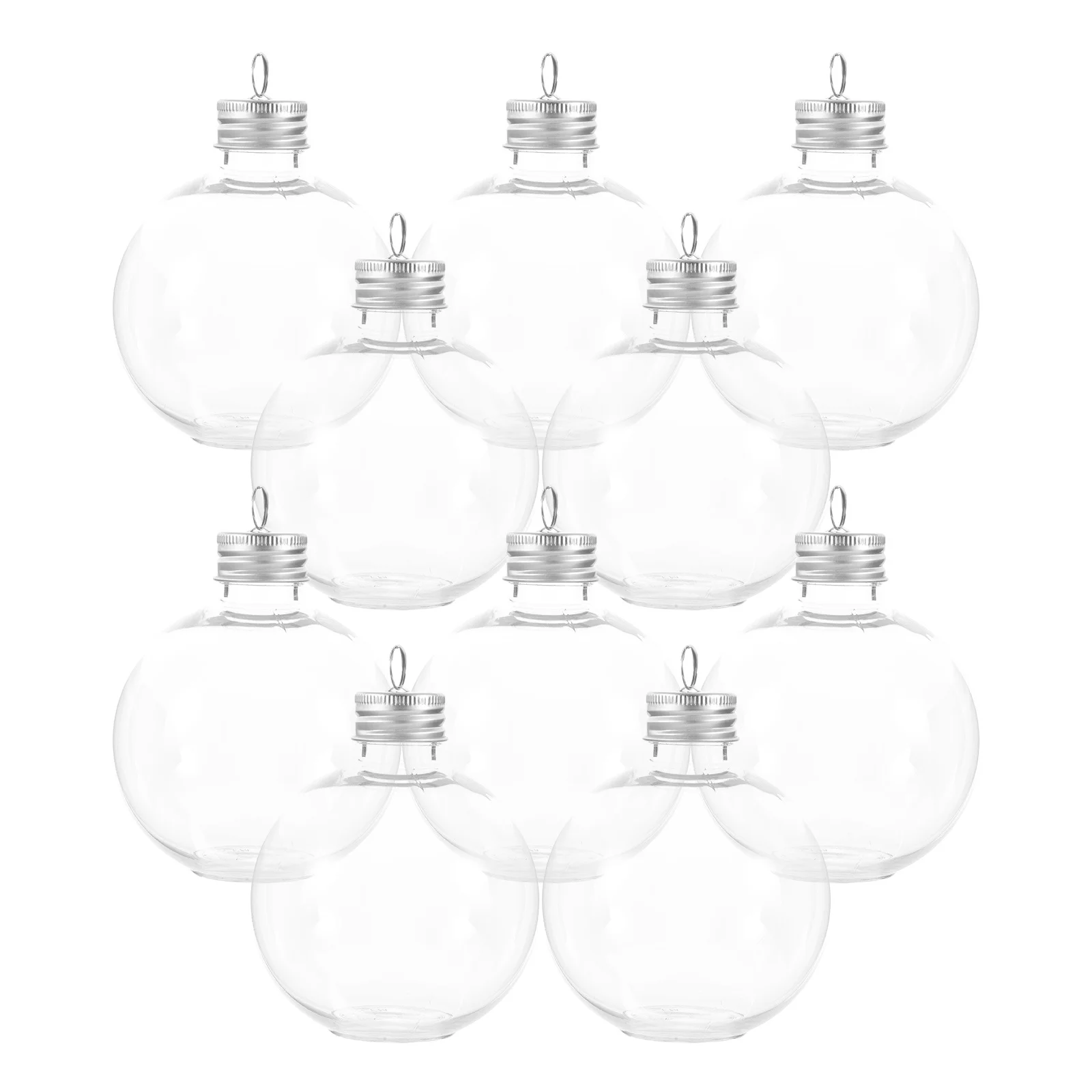 

10Pcs Bulb Shaped Portable Clear Bottles Leak Proof Milk Container Juice Bottles Airtight Cap Travel Outdoor Drink Supply