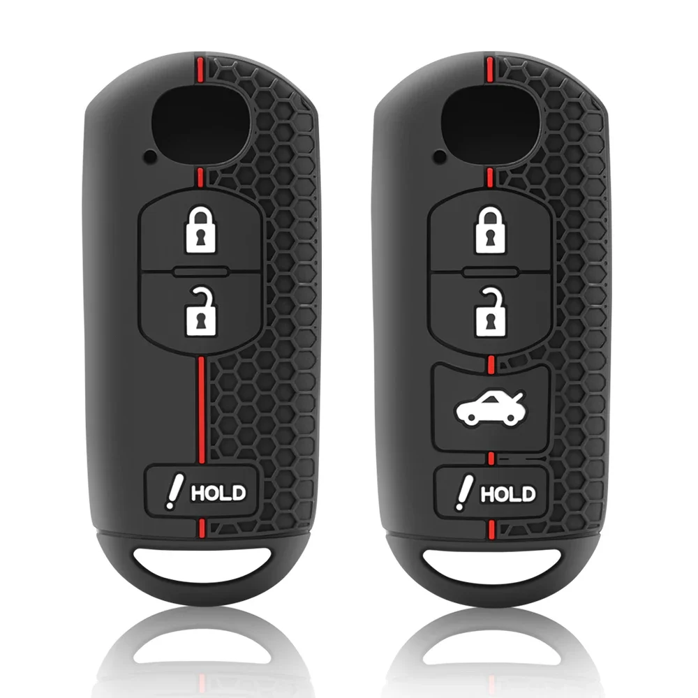 For MAZDA 2 3 5 6 CX-3 CX-5 CX-7 CX-9 Silicone Car Key Cover Remote Fob Case Sleeve  3 4 Buttons 2013 2015 2016 2017 2018 2019 view 4