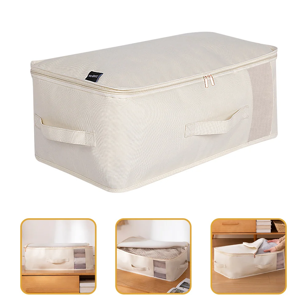 

Premium Quality Storage Container for Closet Heavy Duty Laundry Bag with Smooth Zippers Portable Handles Ideal for Storing