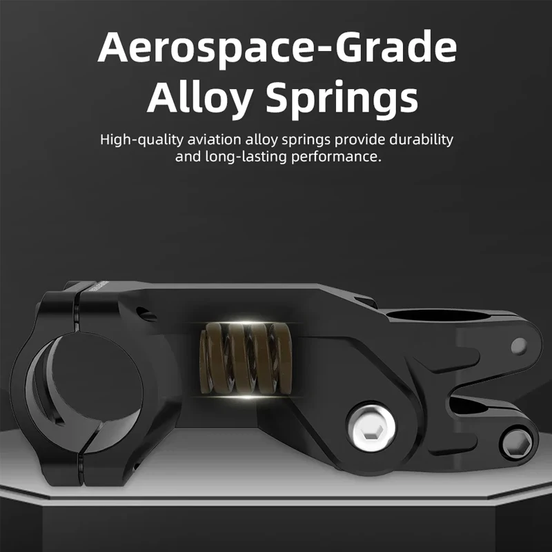 

BOLANY 31.8mm Bike Suspension Stem Adjustable Spring & Shock-Absorbing System Compatible with Road/Gravel Bicycles