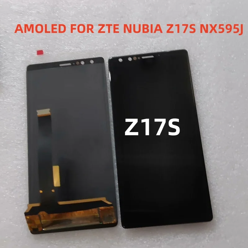 AMOLED-дисплей для ZTE Nubia Z17s, оригинальный ЖК-экран с сенсорным экраном для Nubia Z17s NX595J