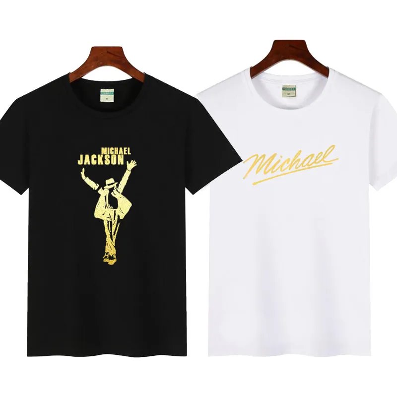 The Road to Stardom: Michael Jackson - Michael Jackson's Rock Music Cotton Short-Sleeved T-Shirt for Children and Adults