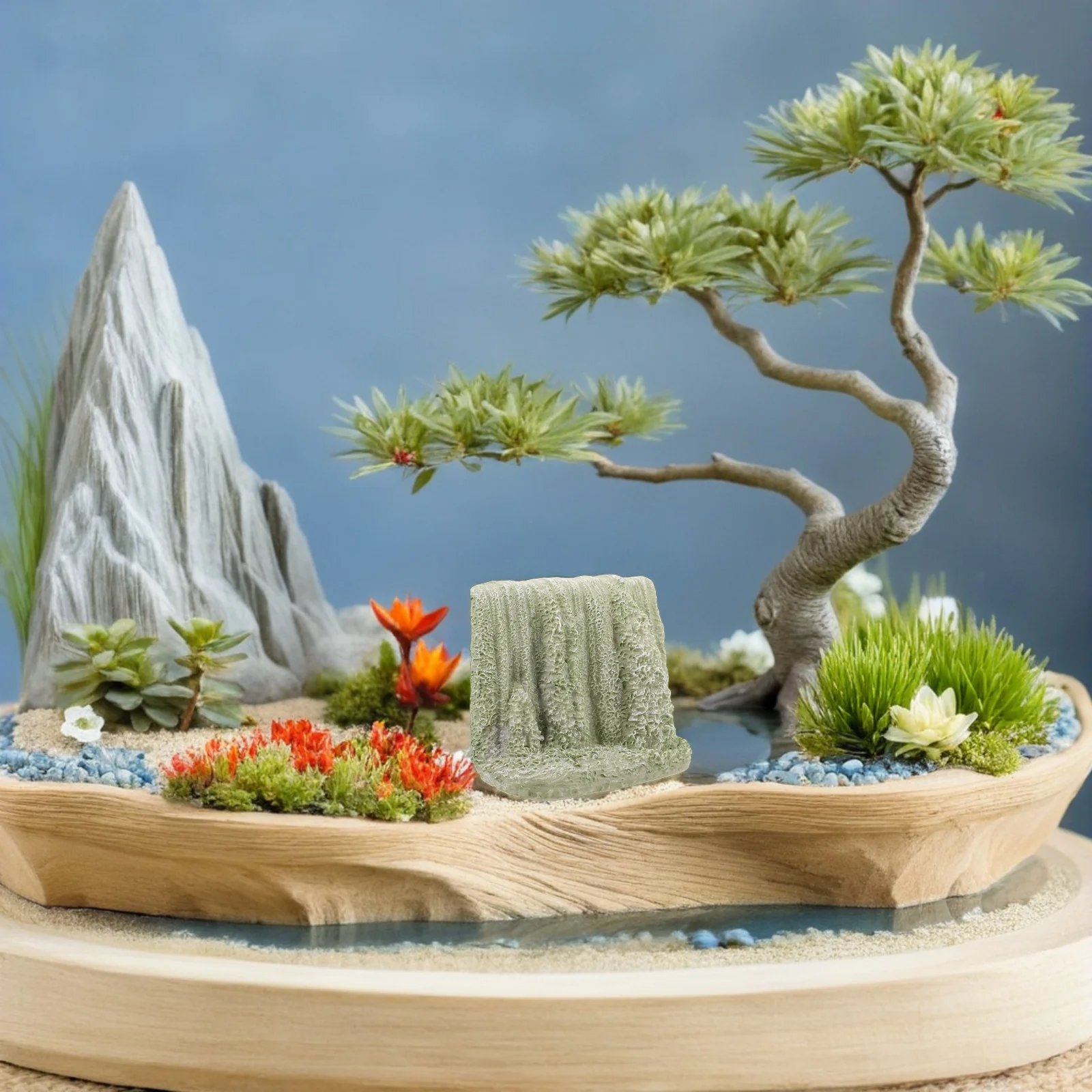 

Sand Table Landscape Decoration Mini House Children Indoor Dollhouse Accessory Sky-