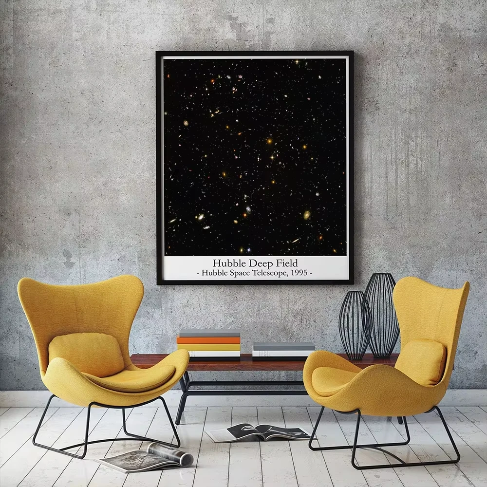 قماش اللوحة غالاكسي نجوم كوكب السماء الفضاء المشارك Prins Earthrise هابل تلسكوب صور فنية للجدران غرفة المعيشة ديكور المنزل #3