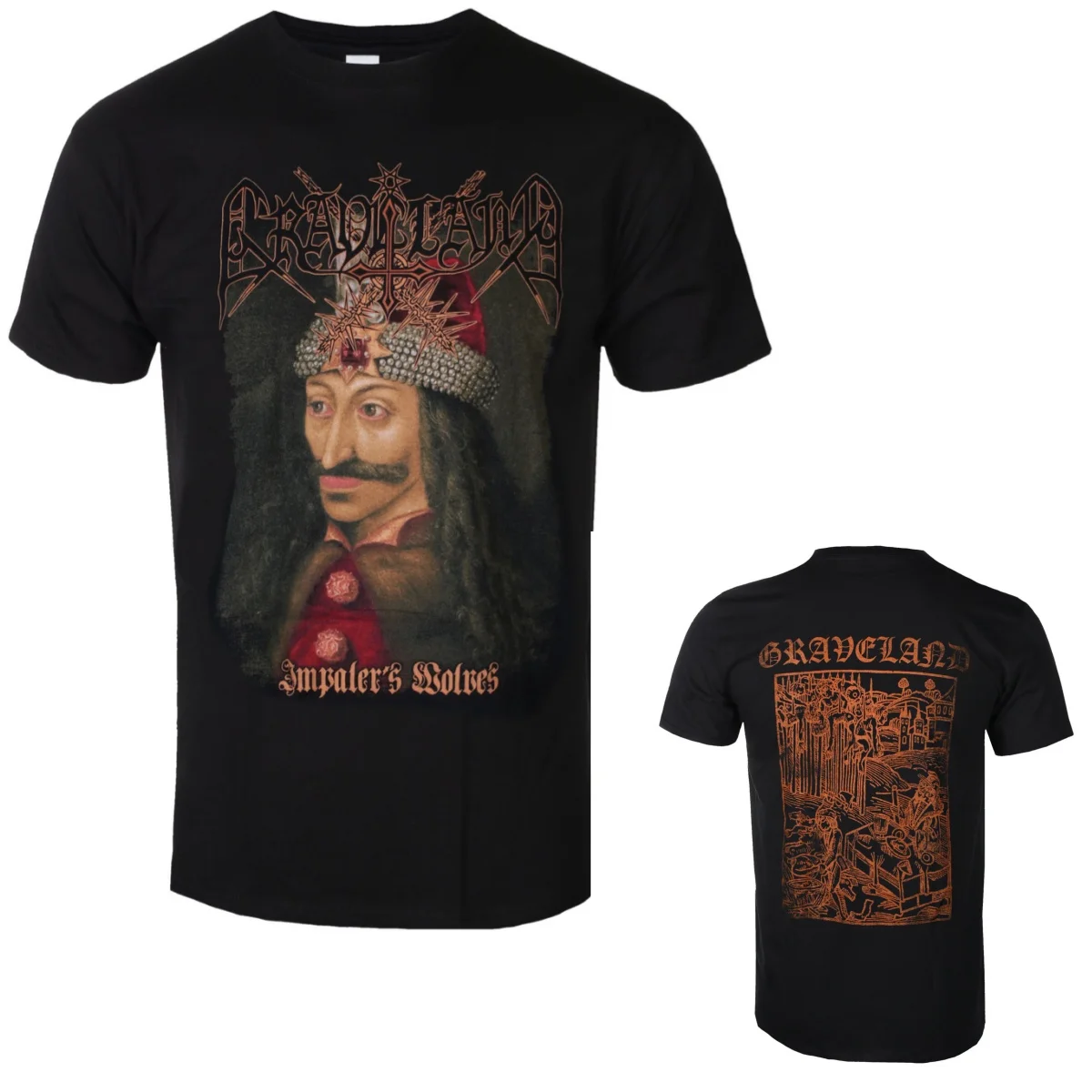 Graveland Grafik-Baumwoll-T-Shirt Unisex Sommer Kurzarm Mode Marken-T-Shirt Luxus Casual Vintage Tees – Detail 2