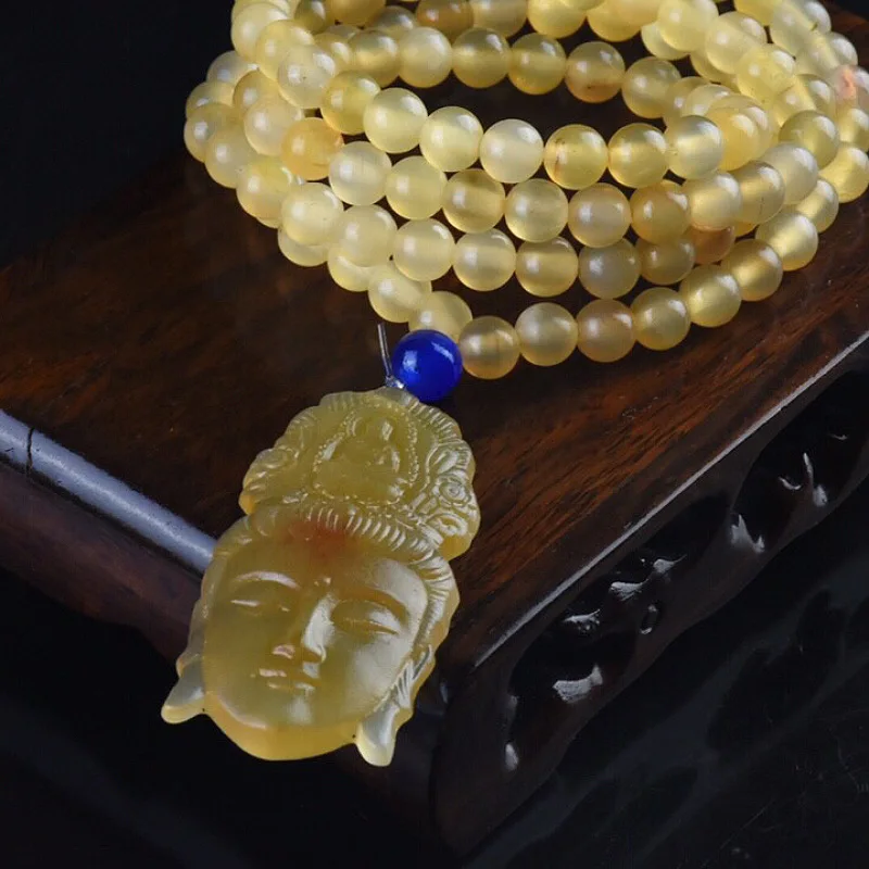tibetan-natural-goat-horn-buddhist-beads-paired-with-guanyin-pendant-bracelet-and-necklace-ethnic-style-fashion