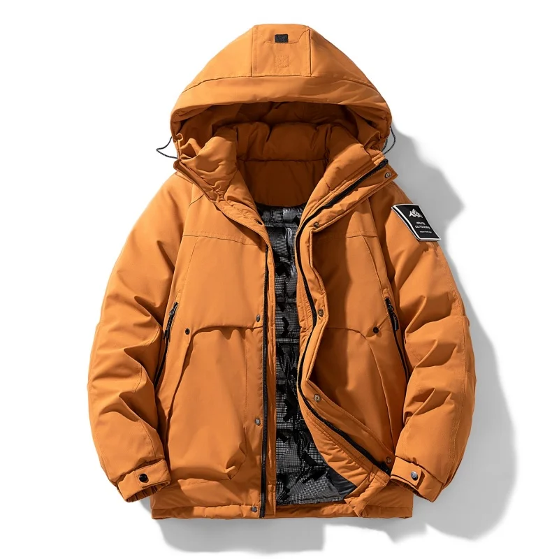 سترات باركاس رجالية سميكة بغطاء للرأس معاطف شتوية مريحة ودافئة من القطن متعددة الألوان تناسب جميع الملابس الرجالية غير الرسمية