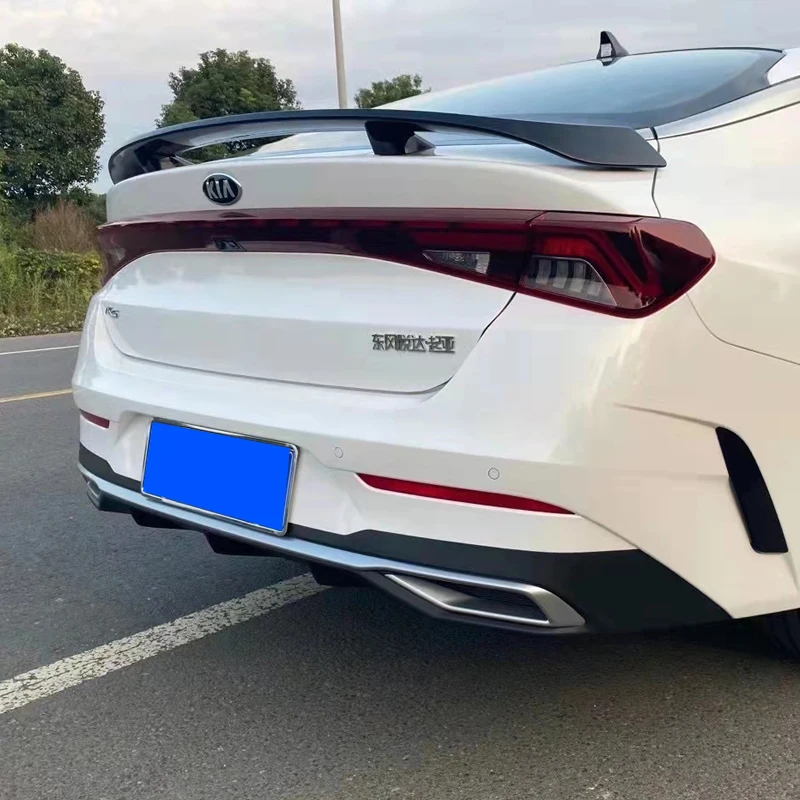 YKSRDNF For Kia Optima K5 2020 Spoiler ABS Plastic Gloosy Black Rear Trunk Boot Lip Spoiler Car Tail Wing Decoration GT Style